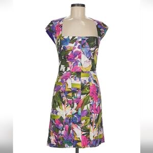 Nicole Miller Artelier Bright Floral Dress, Size 8